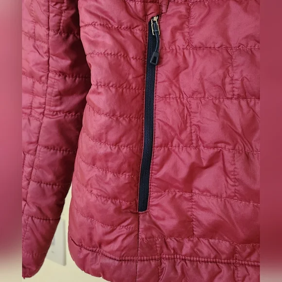 Patagonia Women's Nano Puff Lightweight Outdoor Puffer Jacket Burgundy Wine Sml - Picture 7 of 9